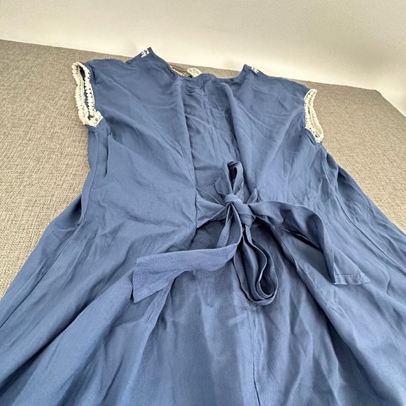 Shoreline Wear Embroidered Dress Floral Blue Small Brand New - Picture 12 of 15